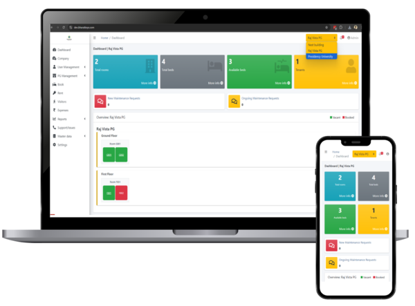 Paying Guest Management System screenshot