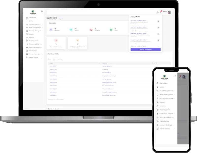 Advanced Property Management System screenshot