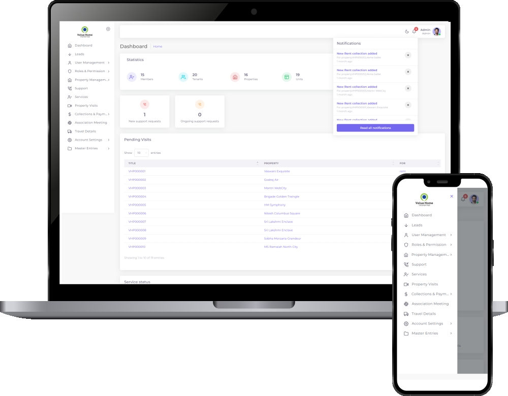 Advanced Property Management System screenshot