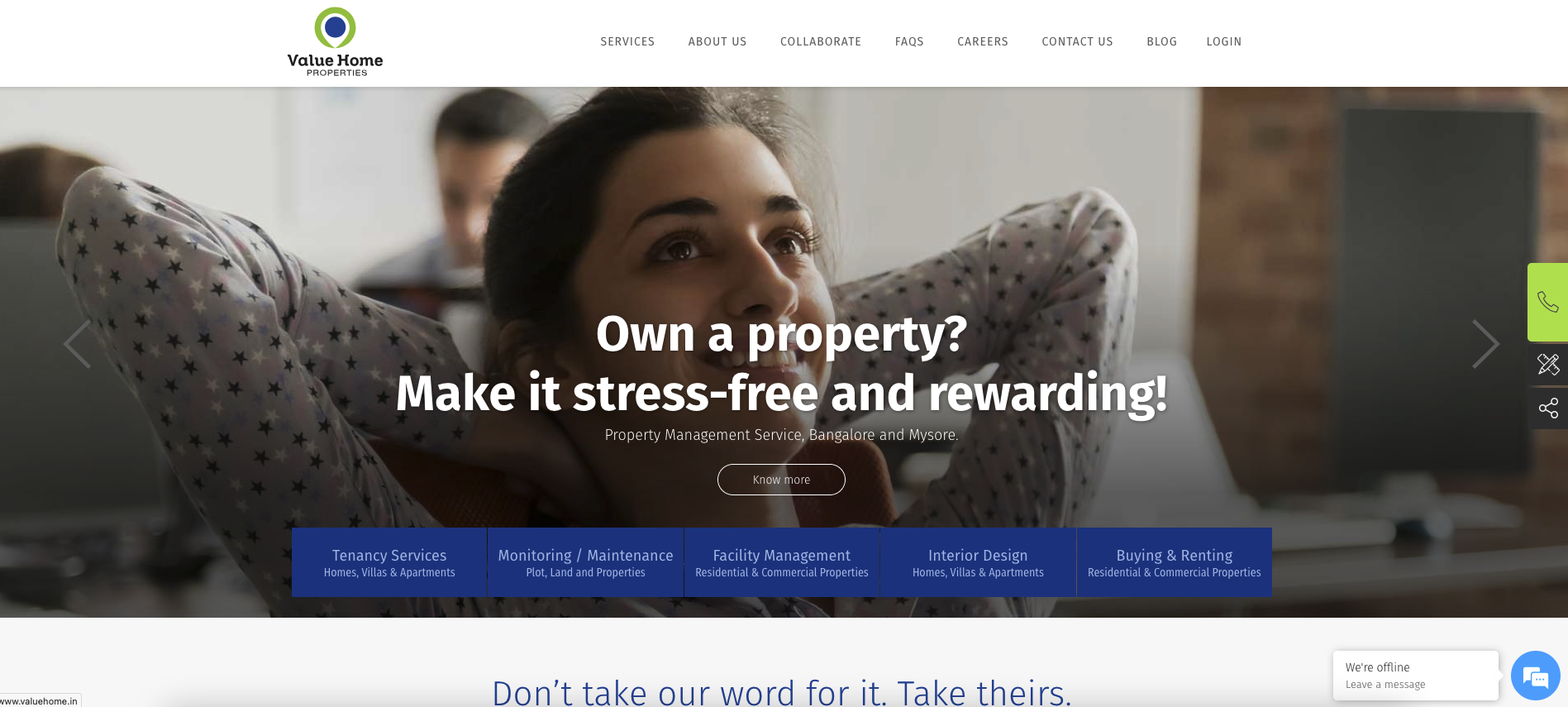 Value Home Properties — Property Management screenshot